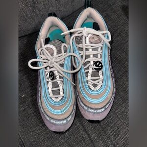 Nike Air Max in Teal, Light Blue, Gray and White